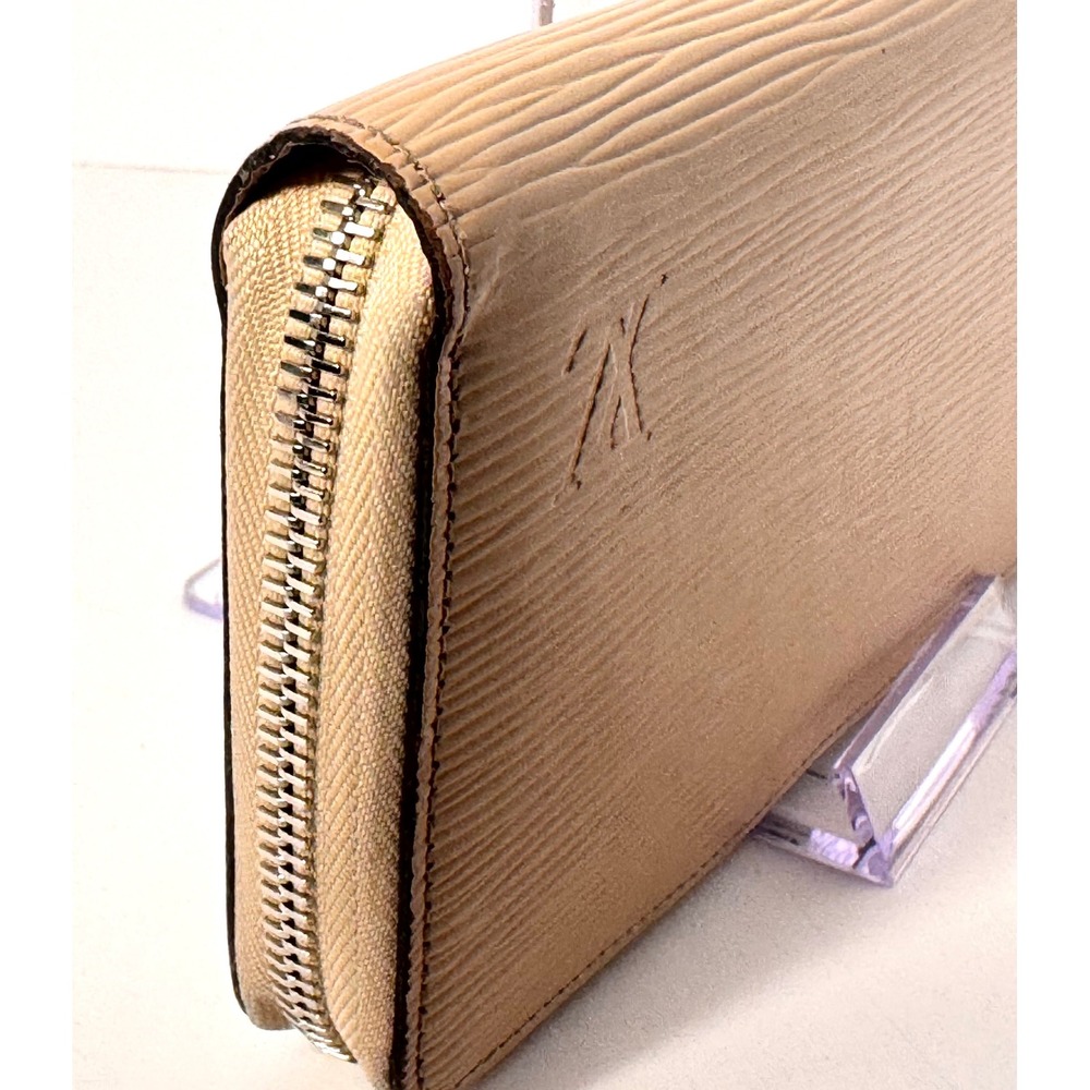 Louis Vuitton Zippy long Wallet Beige Epi Leather Silver Hardware EUC - Picture 5 of 13